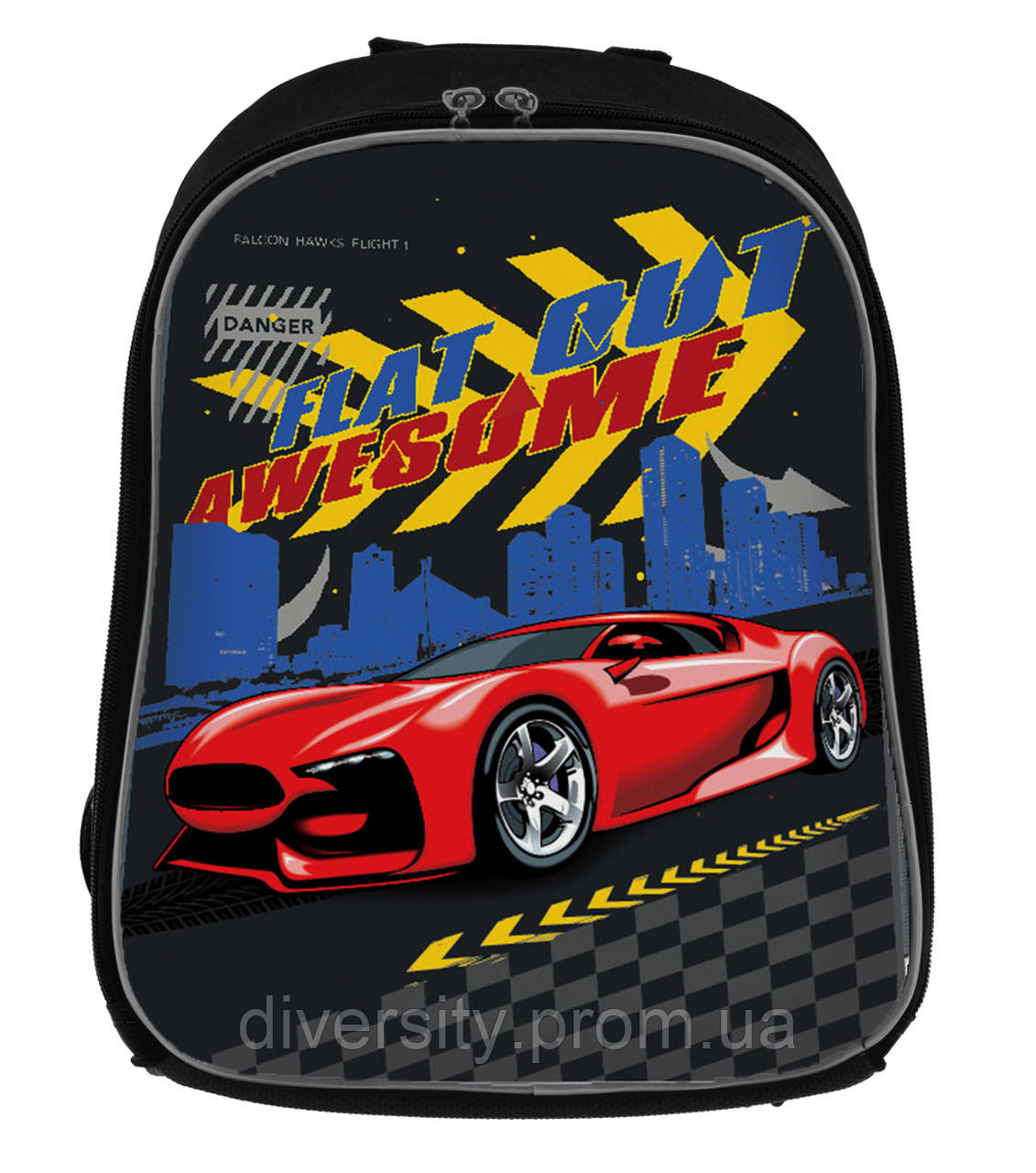 Каркасный школьный рюкзак H-27 "Racing" ,серия "Shalby" 557712