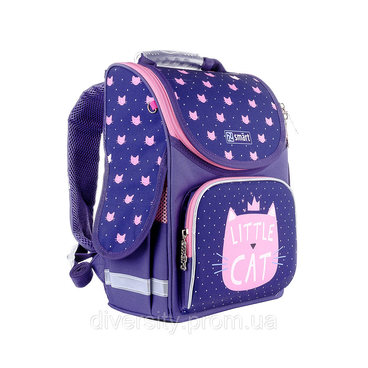 Школьный рюкзак,каркасный  PG-11 "Little Cat" серия "Smart" 558049