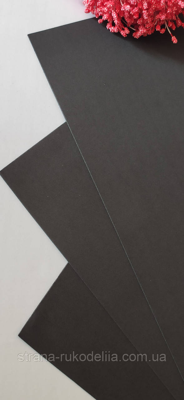 Фоамиран EVA , толщина 1 мм , размер 50*50 см , цвет чёрный - фото 3 - id-p1460460493