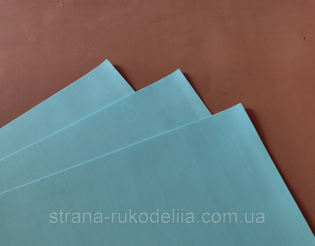 Фоамиран EVA , толщина 1 мм , размер 50*50 см , цвет голубой - фото 3 - id-p1460484900