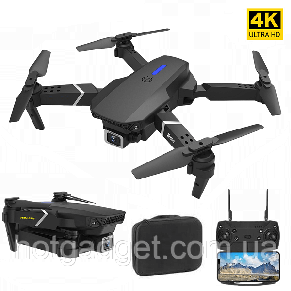 Квадрокоптер AirDrone E88 Pro (WiFi FPV 4k 2 камери), фото 1