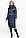 Сапфірова осінна практична куртка жіноча модель 31074 (КЛАД ТІЛЬКИ 42 (XXS)), фото 5