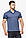 Фірмова футболка поло чоловіча колір джинс модель 6422, фото 3