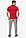 Чоловіча легка футболка поло червоного кольору модель 6422, фото 5