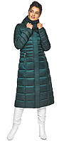 Смарагдова куртка жіноча з трикотажними манжетами модель 43575 розмір: 40 44 48, фото 1