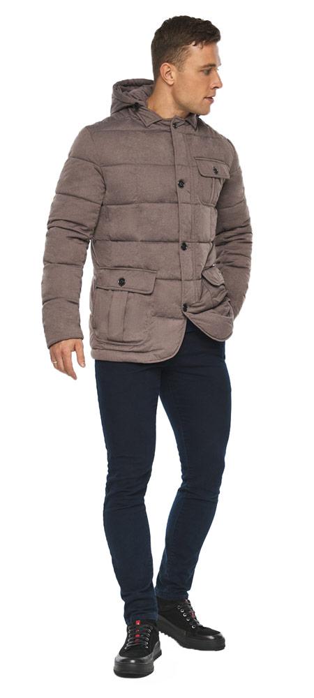 Куртка — повітровик на осінь чоловічий горіховий модель 35230 р — 48