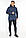 Куртка – воздуховик зимовий з кишенями чоловічий колір джинс модель 35230, фото 6