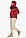 Рубінова куртка трендова жіноча осінна модель 57520 р — 38 (4XS), фото 3