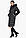 Жіноча пральна куртка чорного кольору модель 31049 р - 46, фото 5