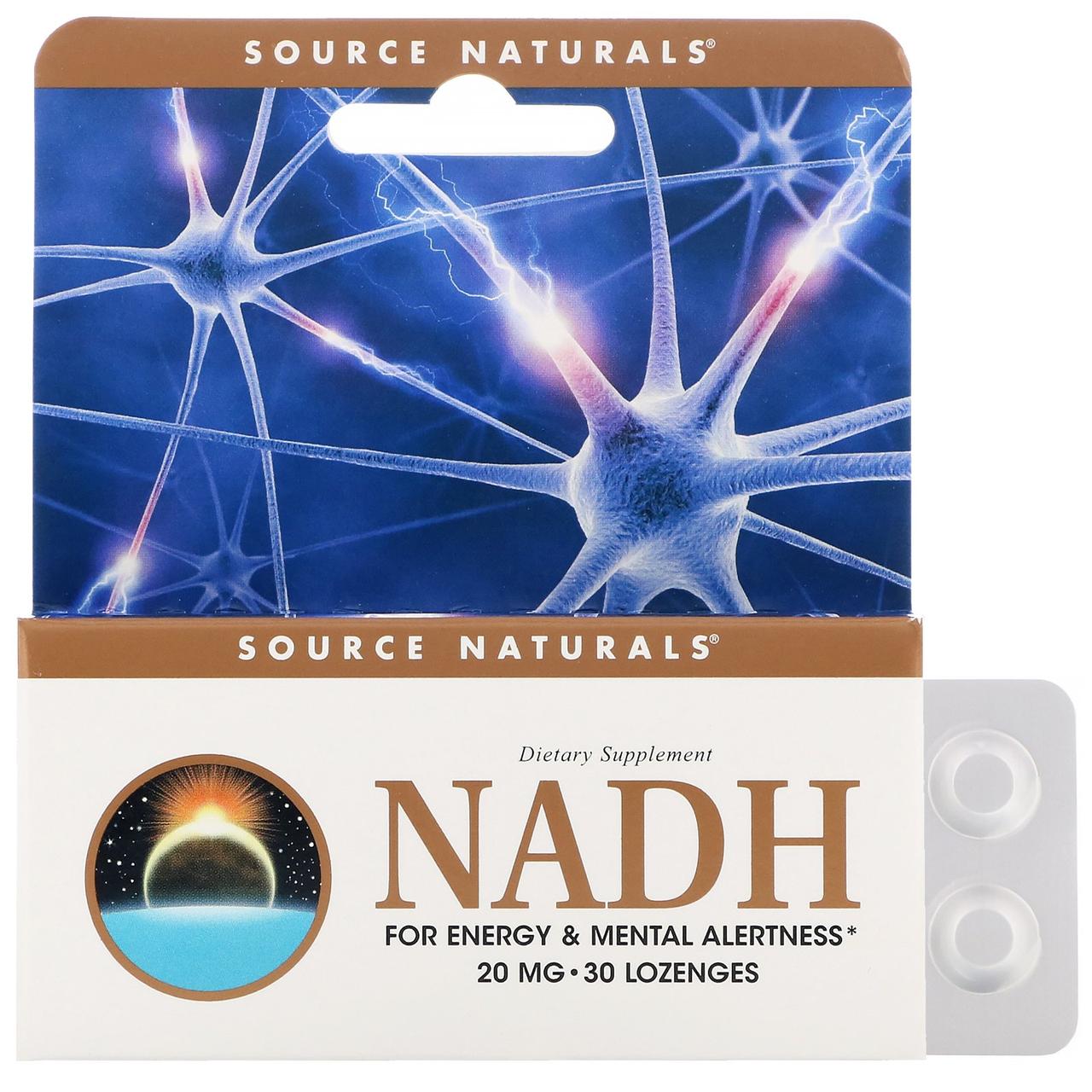 Никотинамид-адениндинуклеотид NADH Source Naturals, 20 мг 30 таблеток - фото 1 - id-p1460525928