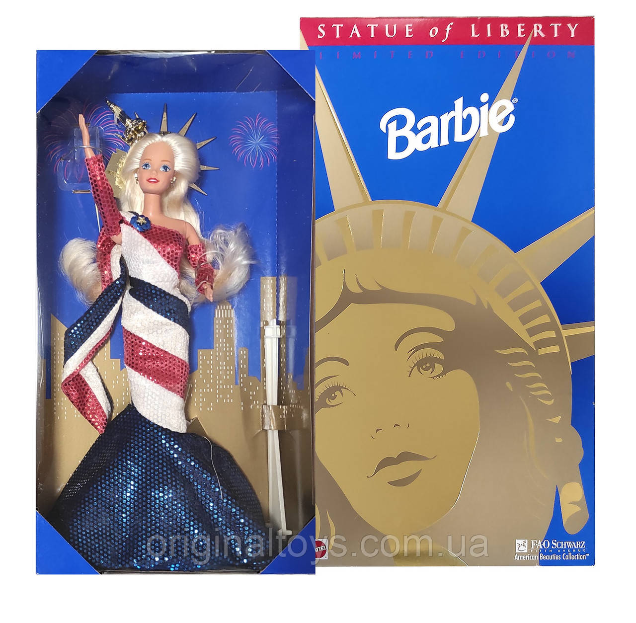 Колекційна лялька Барбі Статуя Свободи Barbie Statue of Liberty 1996 Mattel 14664