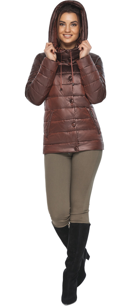Куртка каштанова жіноча фірмова модель 61030 р.