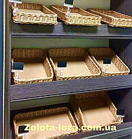 Лоток плетений з лози. Н-8см, 30х20см. Арт: Н 033