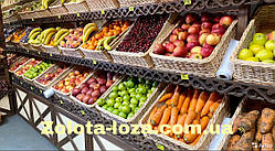 Лоток плетений з лози. Н-8см, 35х25см. Арт:036