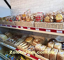 Лоток плетений з лози. Н-8см. 50х30см. Арт: 039