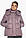 Пудрова куртка з вітрозахисною планкою жіноча осінна модель 43560 р — 40 (3XS), фото 5