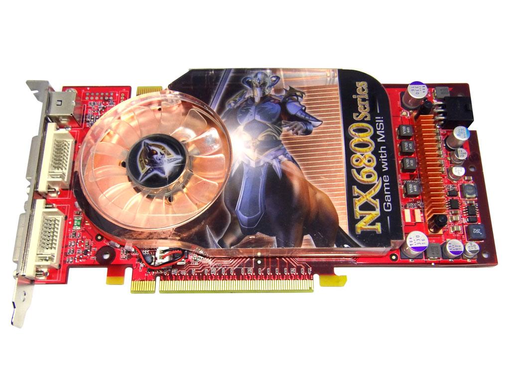 Відеокарта MSI Geforce 6800 GT 256Mb PCI-Ex DDR3 256bit (2DVI + sVideo)