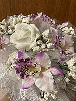 Букет-дублер для невесты из роз и орхидей