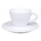 Набір чашка для кави з блюдцем Caps and More 180мл (BST02CT00)