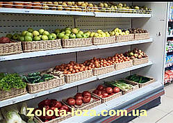 Лоток плетений з лози. Н-8см. 60х40см. Арт:040