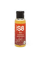 Массажное масло S8 Massage Oil расслабляющее зеленый чай и сирень, 50 мл