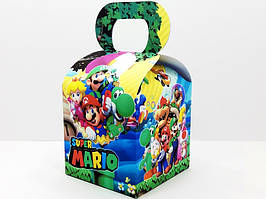 Коробочка "Супер-Маріо" для подарунків і частувань 10х10х10 Різні кольори -