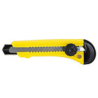 Ніж будівельний (пластиковий корпус) лезо 18 мм гвинтовий замок SIGMA (8211141)