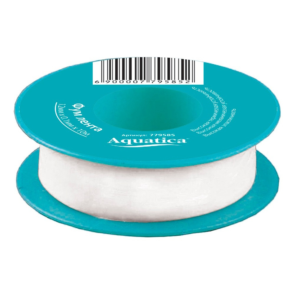 Фторопластова (ФУМ) стрічка (0.1 мм×12 мм×10 м) AQUATICA (779585)