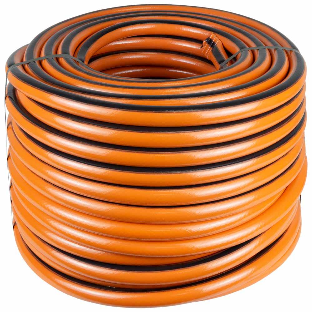 Шланг для поливання Бурштин 3 шари армований 3⁄4" 50 м FLORA (5066864)