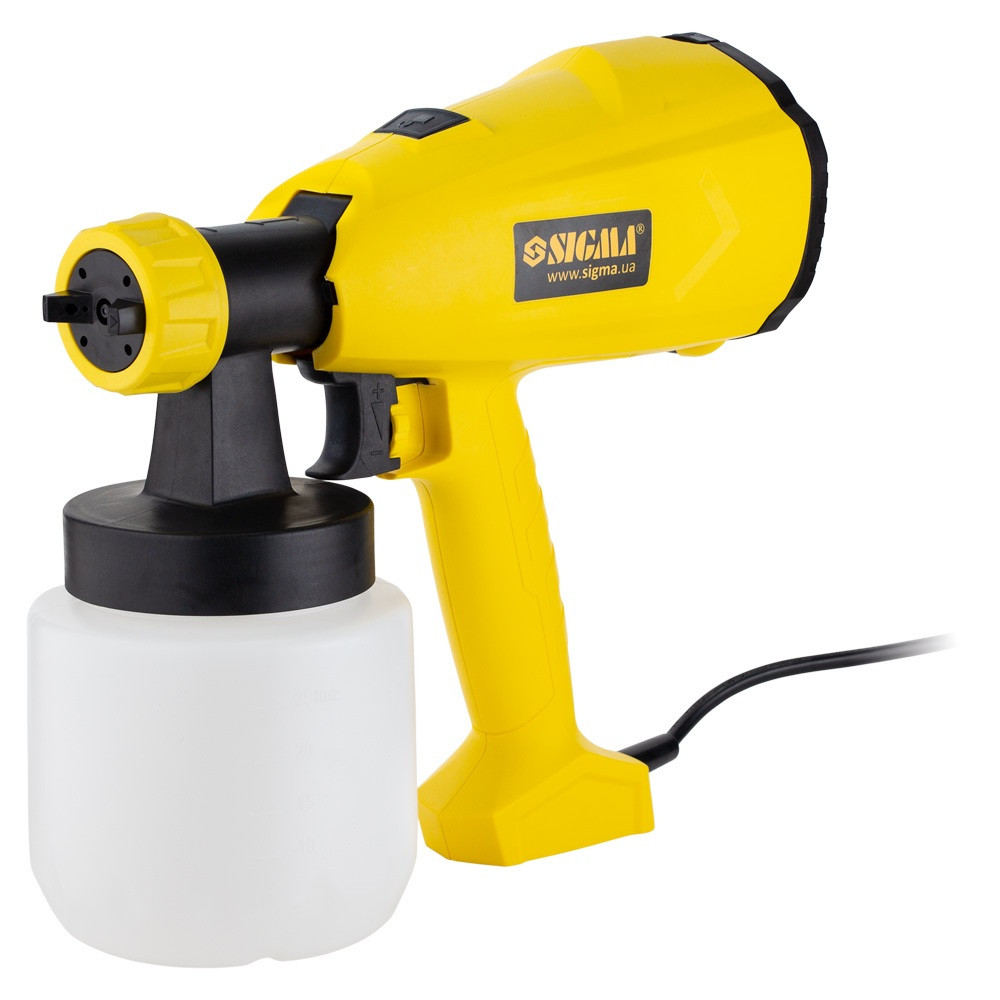 Фарборозпилювач електричний SIGMA HVLP 350 Вт Ø1.8/2.6 мм 800 мл/хв н/б 800 мл (6816121), фото 1