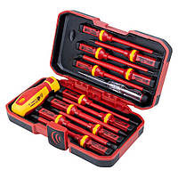 Набір викруток діелектричних 11 шт + викрутка-індикатор 250 В CrV (пласт кейс) SIGMA (4008411)