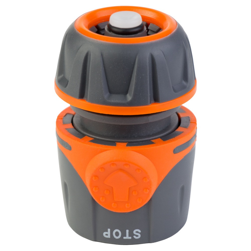 Конектор 1⁄2" швидкознімний для шланга 1⁄2" аквастоп (ABS+TPR) FLORA (5015494)