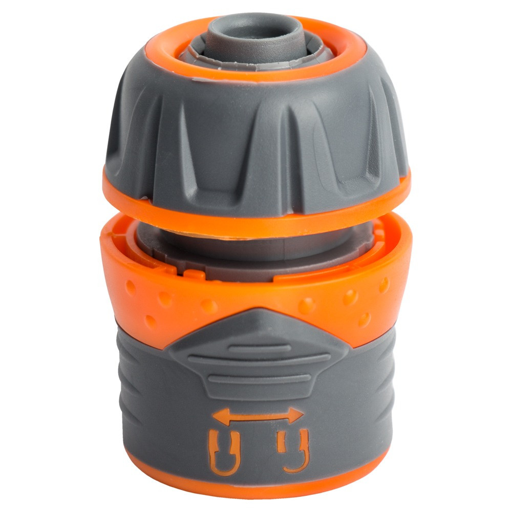 Конектор 1⁄2" швидкознімний для шланга 1⁄2" із замком (ABS+TPR) FLORA (5015464)