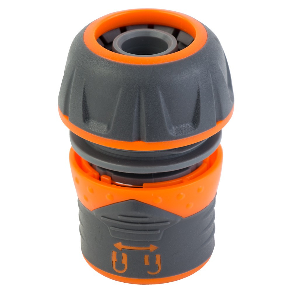 Конектор 1⁄2" швидкознімний для шланга 3⁄4" із замком (ABS+TPR) FLORA (5015484), фото 1