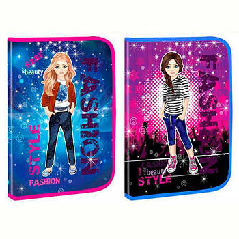 Папка А4 Kidis пластик на блискавці 7158 Fashion