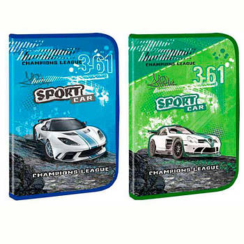Папка А4 Kidis пластик на блискавці 7159 Sport Car