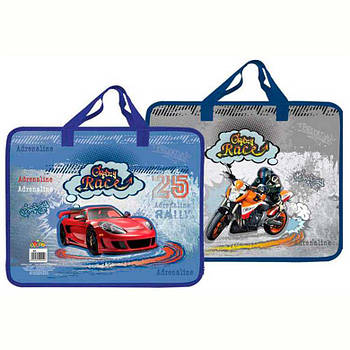 Папка-портфель А4 Kidis пластик на блискавці FC 7152 Speed Car