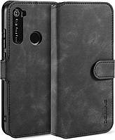 Чохол книжка Софт Тач для Xiaomi Redmi Note 8T чорний гаманець ремінець на руку