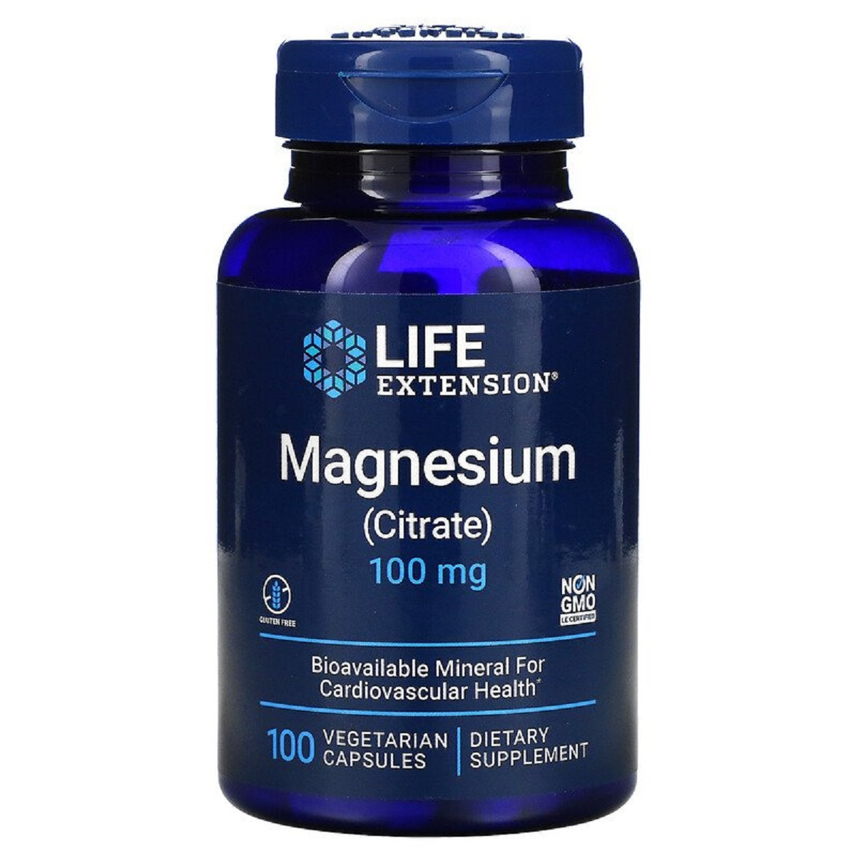 Цитрат Магнію, Magnesium (Citrate), Life Extension, 160 мг, 100 Капсул