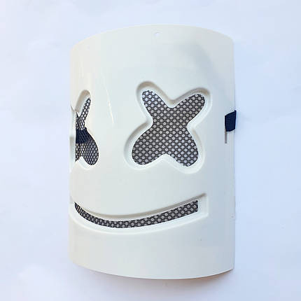 Маска диджея Маршмелоу Зефіра Dj Marshmello, 21х19 см., фото 3