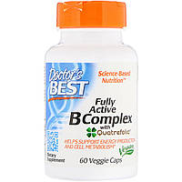 B-Комплекс, Fully Active B Complex, Doctor's Best,  60 гелевых капсул