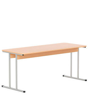 Обідній стіл для шкільної їдальні E-561/3 (16R) на 6 посадочних місця каркас alu (ТМ Новий Стиль), фото 2