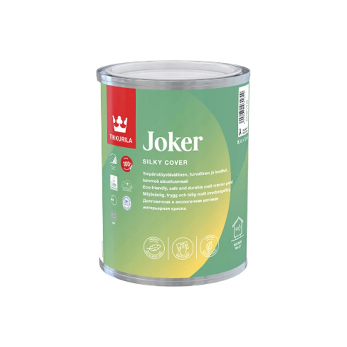 Інтер'єрна фарба Tikkurila Joker шовковисто-матова 0.9л, фото 1
