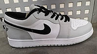 Мужские кроссовки Nike Jordan кожаные бежево-белые ()