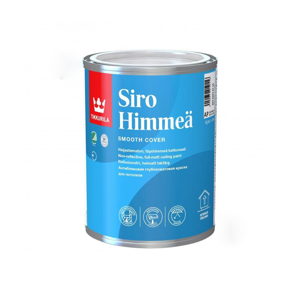 Фарба для стелі Tikkurila Siro Himmea глибокоматова 0.9л, фото 1