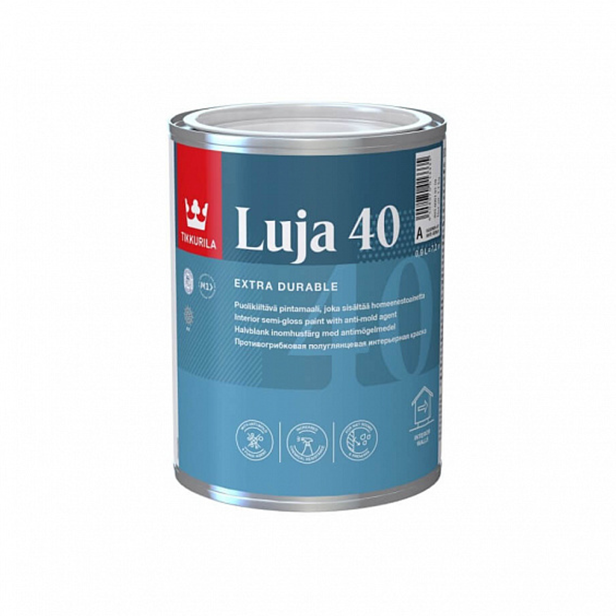 Вологостійка фарба Tikkurila Luja 40 напівглянцева 0.9л