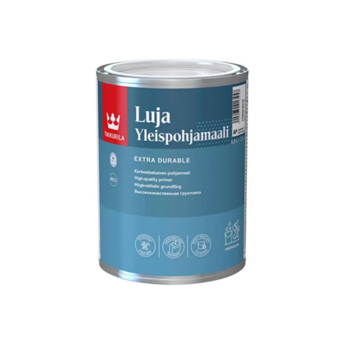 Латексна грунт-фарба Tikkurila Luja Yeslipohjamaali глибокоматова 0,9 л