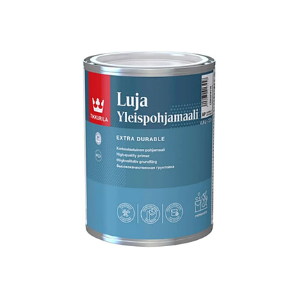 Латексна грунт-фарба Tikkurila Luja Yeslipohjamaali глибокоматова 0,9 л, фото 1