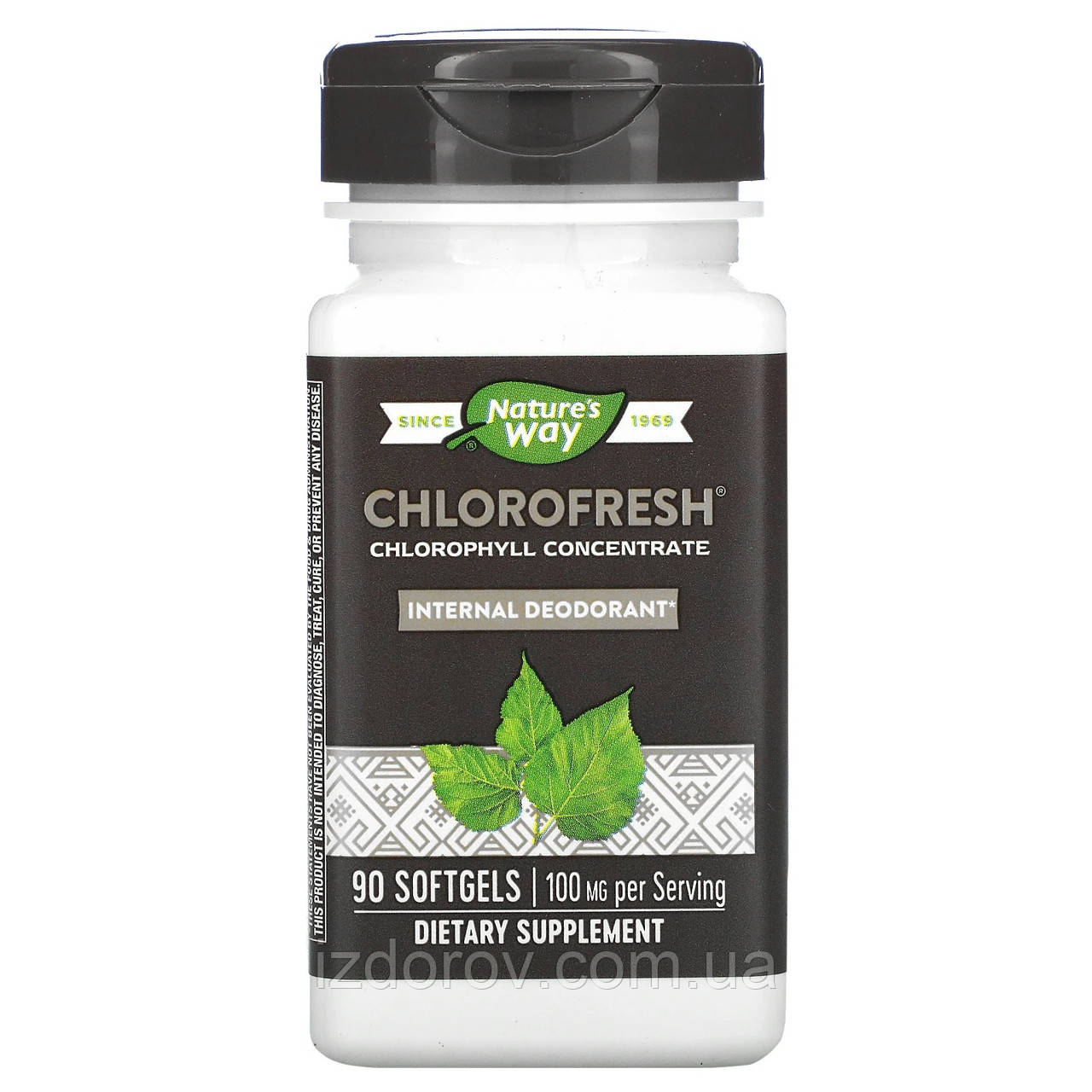 Nature's Way, Chlorofresh, Концентрований Хлорофіл, Chlorophyll Concentrate, 90 капсул
