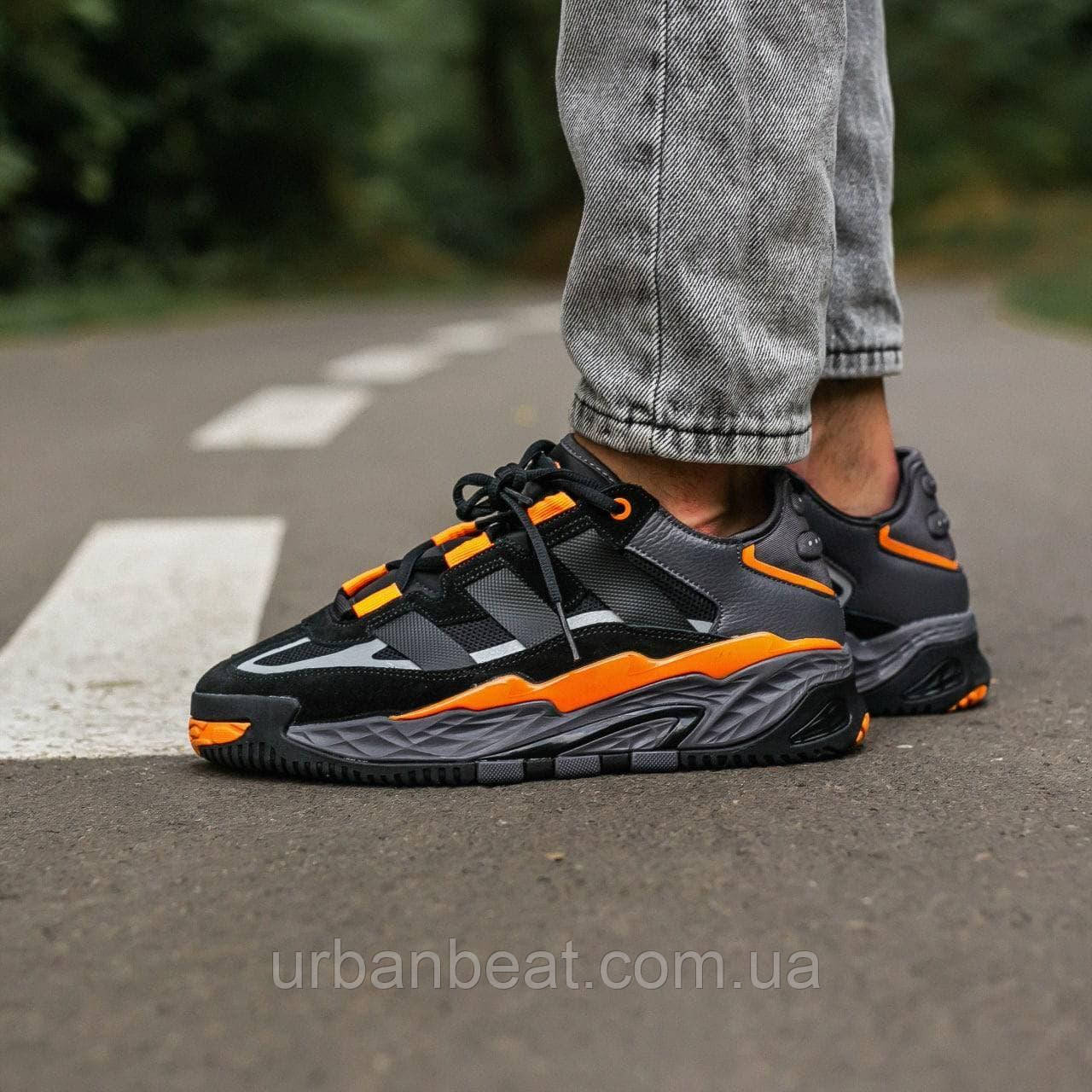 Чоловічі кросівки Adidas Originals Niteball Black/Orange, фото 1